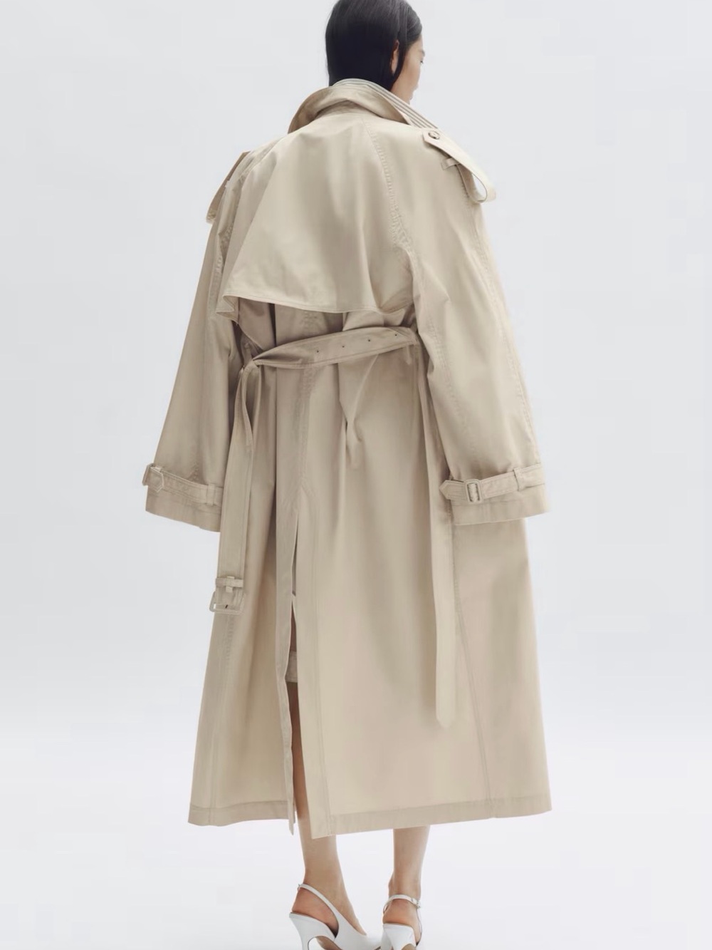 Stella McCartney for HM, Light Beige Double-Breasted Trench Coat - SOLD OUT - Picture 3 of 6